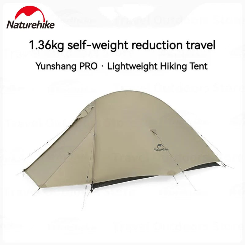 Naturehike Cloud Up Pro Trekking Tent 20D Nylon 1/2 People Tent Ultralight Portable Outdoor Travel Camping Tent With Floor Mat
