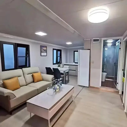 Luxury Foldable Container House with Terrace - Portable Modular Tiny House 1-3 Bedroom Custom Prefab House for Living