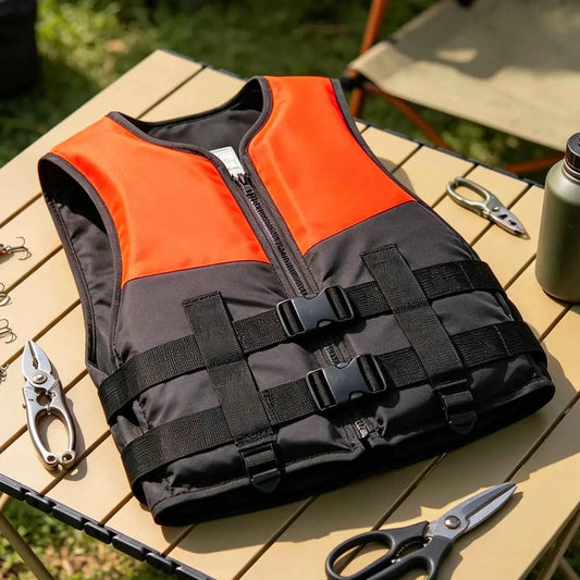 Adult Swim Buoyancy Aid Vest Floating Jacket Scratch Resistant Safety Buckle Kayak Surfing Fishing Life Vest for Teens