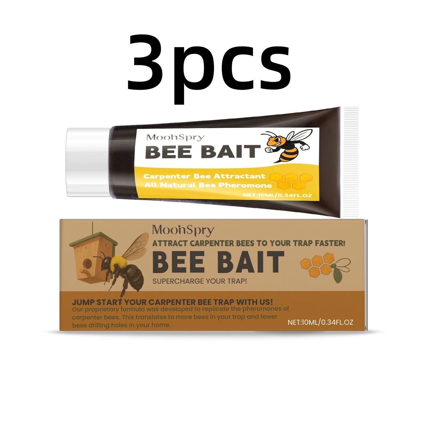 MoonSpry Bee Bait Multipurpose Outdoor Wild Bees Catching Tool Natural Honey Scent Practical Beekeeping Bee Attractant Balm 10ml