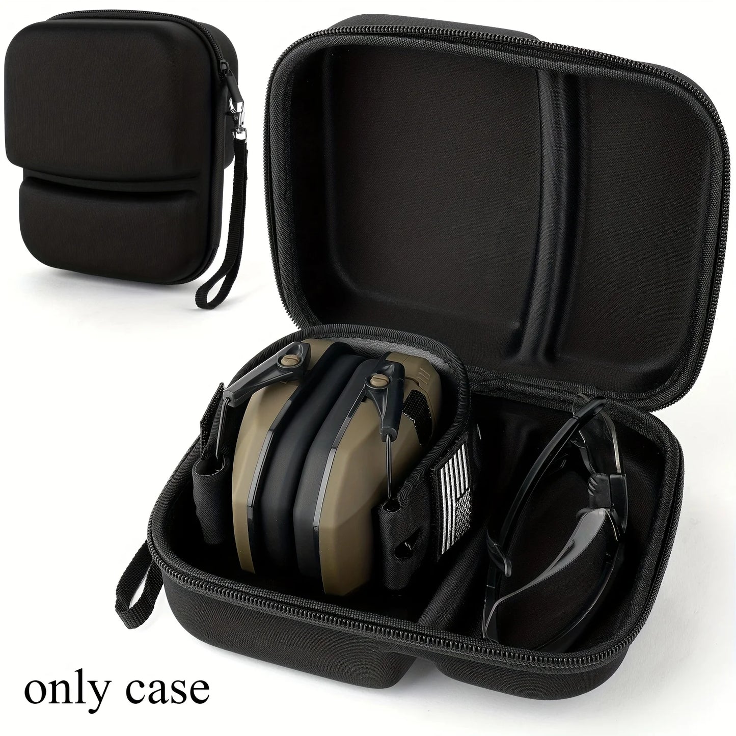 Tactical headphone Case For Walker's Razor Slim Electronic Earmuffs, Storage for Howard Leight, for PROHEAR 016 Ear Protection