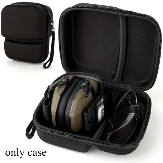 Tactical headphone Case For Walker's Razor Slim Electronic Earmuffs, Storage for Howard Leight, for PROHEAR 016 Ear Protection
