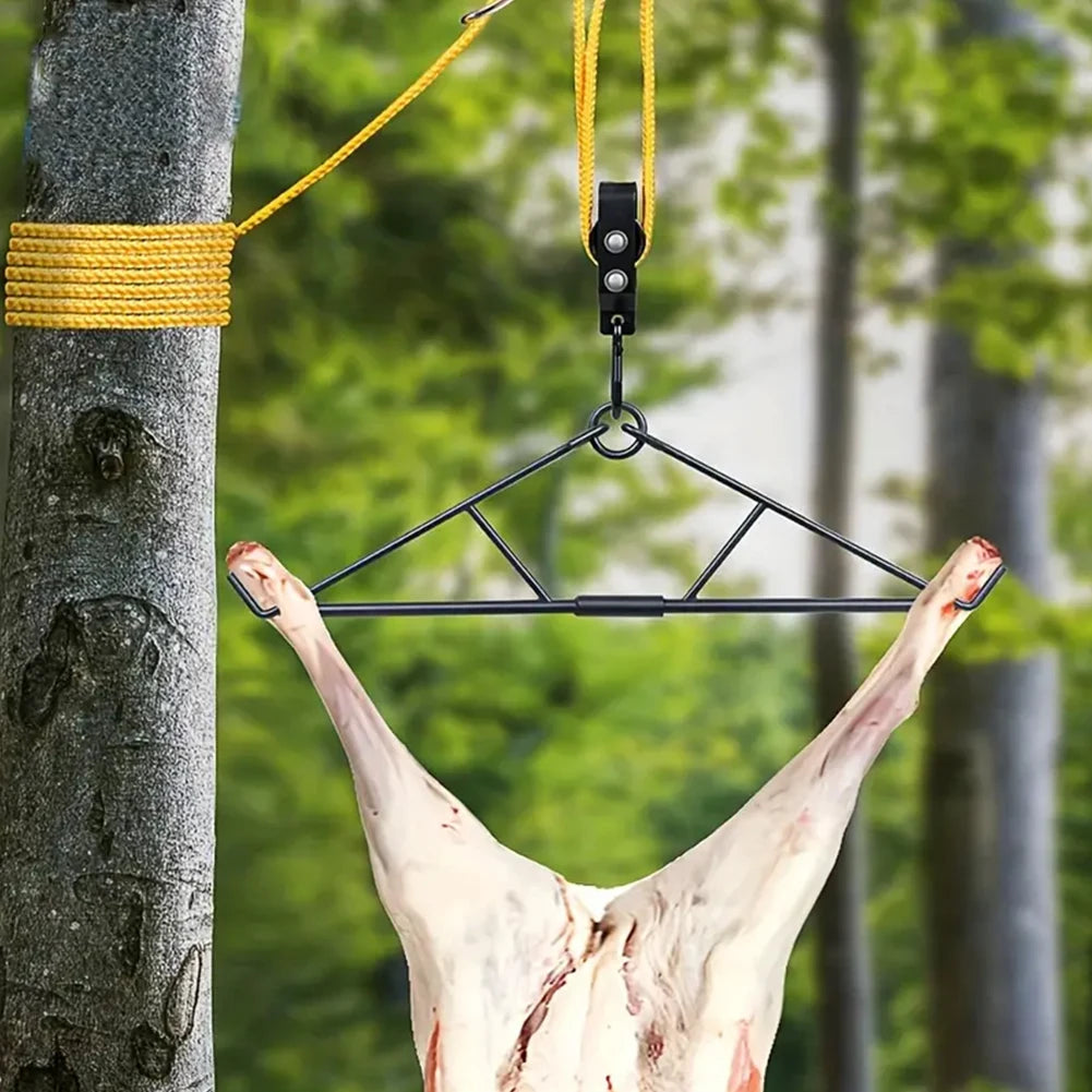 700LB Capacity Deer Hanger with Gambrel Hunting Game Hanging Kit for Deer Carcass/Butcher Deer Hunting Accessories Gifts for Men