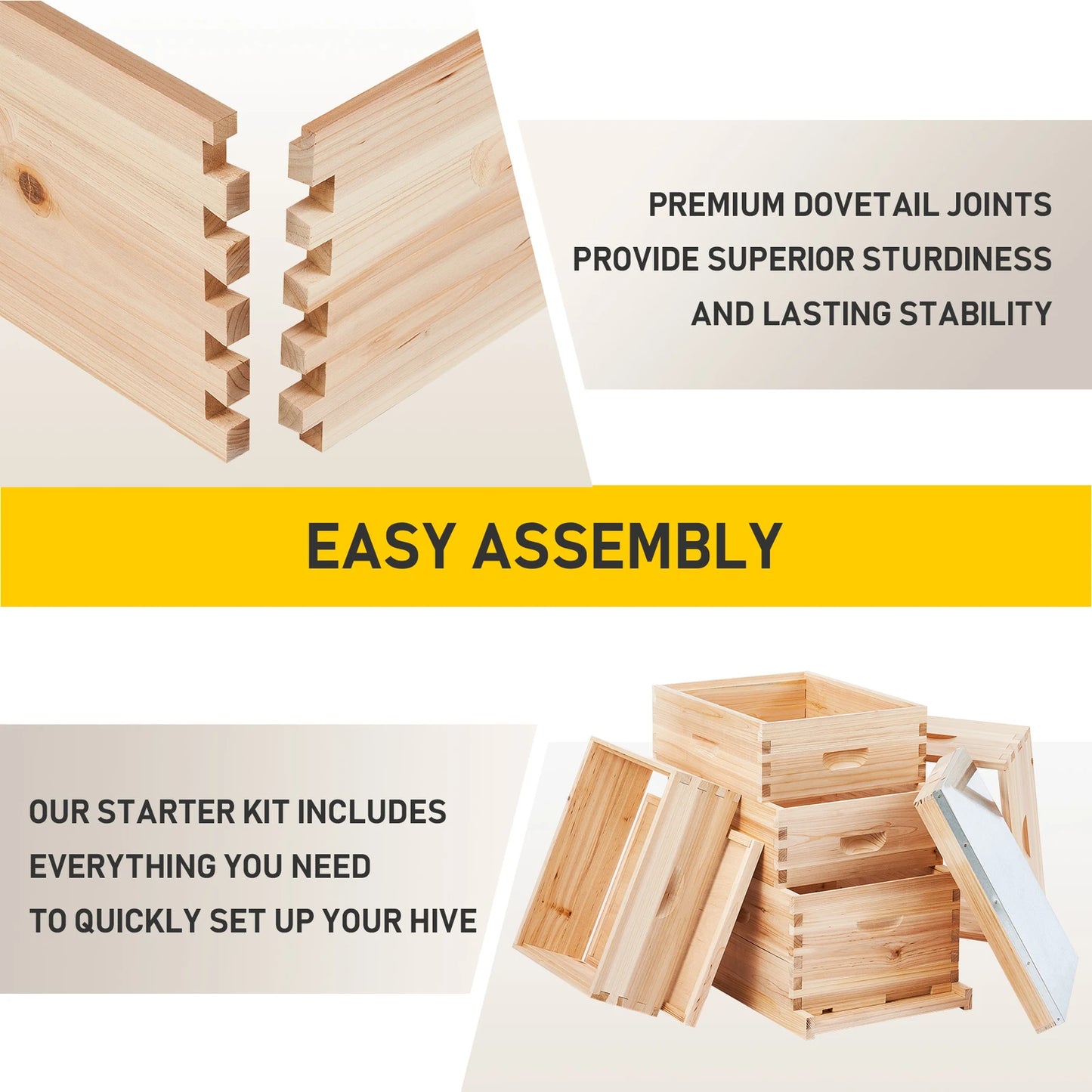Bee Hive Boxes Starter Kit