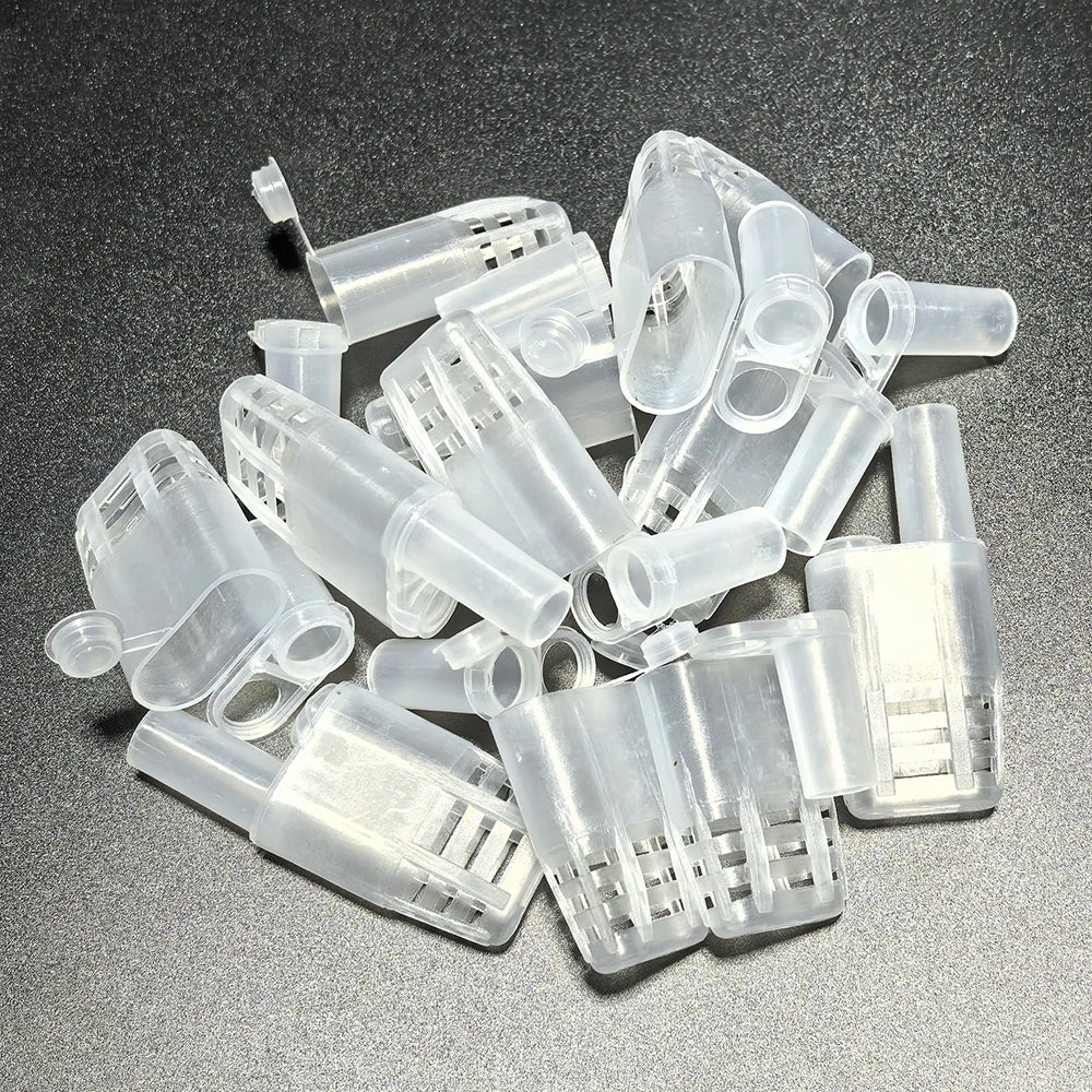 120 Pcs Bee Queen Cages Protection Queen Wangtaipu Bee Equipment Plastic White Safety Beekeep Cage Beekeeping Supplies