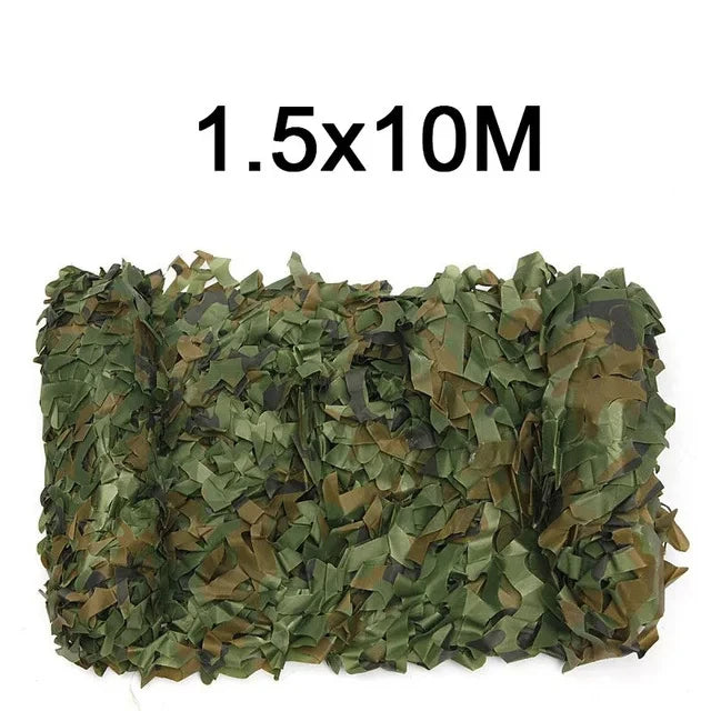 Camouflage Nets 1.5m*2 3 4 5 6 8 9 10m Wide Camo Netting Outdoor Camping Shooting Sun Shade Party Desert Fence Hunting Duck Deer