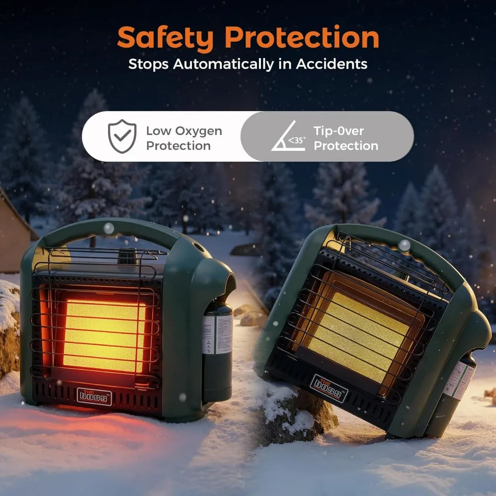 Propane Heater for Patio, 12000 BTU Portable Heater Outdoor Use Propane, Outdoor Space Heater for Camping