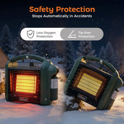 Propane Heater for Patio, 12000 BTU Portable Heater Outdoor Use Propane, Outdoor Space Heater for Camping