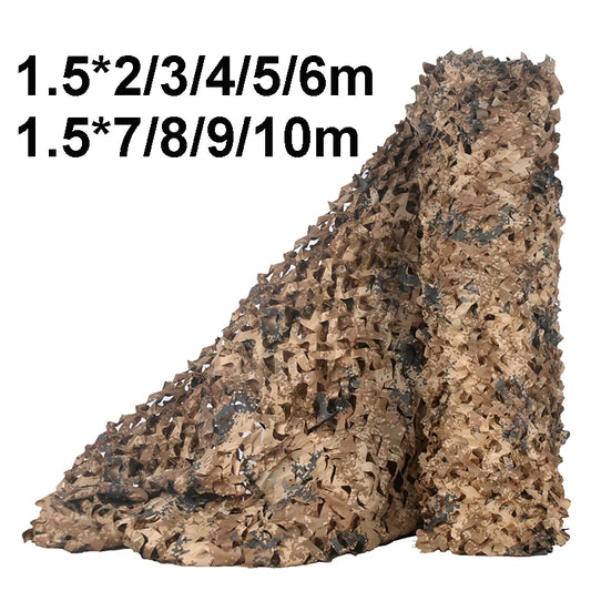 Camouflage Nets 1.5m*2 3 4 5 6 8 9 10m Wide Camo Netting Outdoor Camping Shooting Sun Shade Party Desert Fence Hunting Duck Deer
