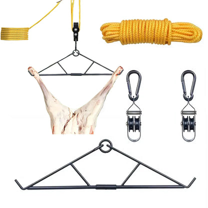 700LB Capacity Deer Hanger with Gambrel Hunting Game Hanging Kit for Deer Carcass/Butcher Deer Hunting Accessories Gifts for Men