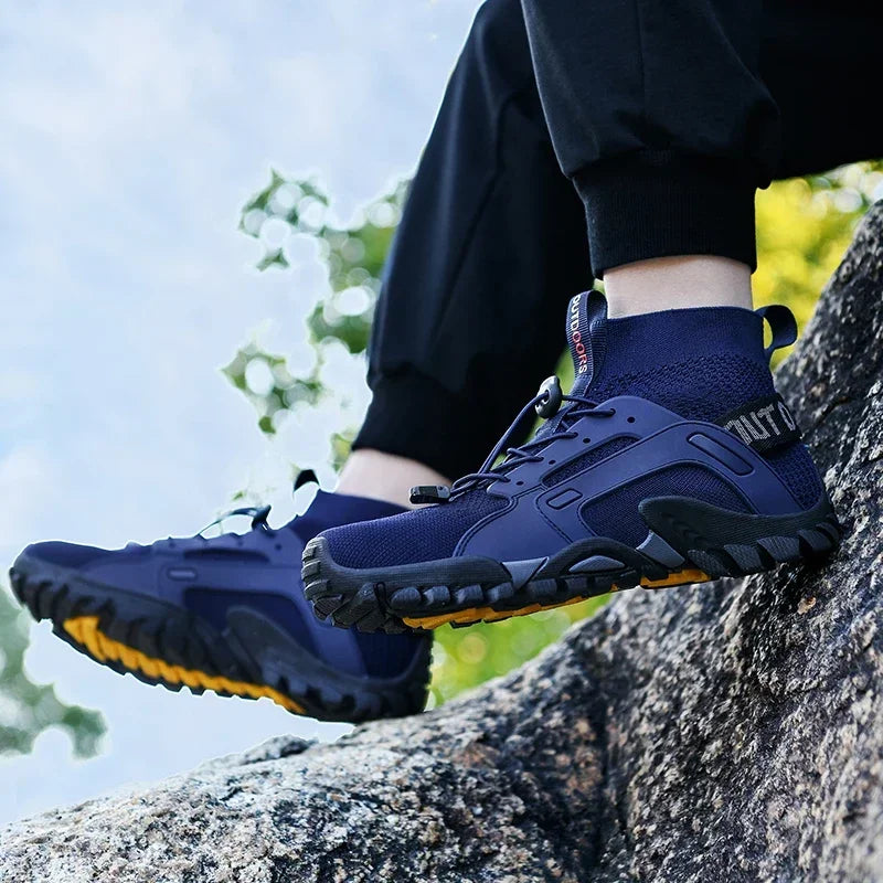 Hiking Shoes for Man Outdoor Comfortable Breathable Mesh High Top Boots