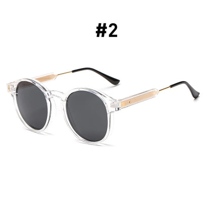 VIVIBEE Gothic Transparent Women Vintage Square Sunglasses 90s Round Sun Glasses 2026 Trending Products UV400 Men Shades