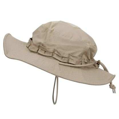 1pc/5pcs Camo Boonie Hat Sunscreen Breathable Bucket Hat Men's Outdoor Hiking Hunting Fishing Windproof Fisherman's Hat