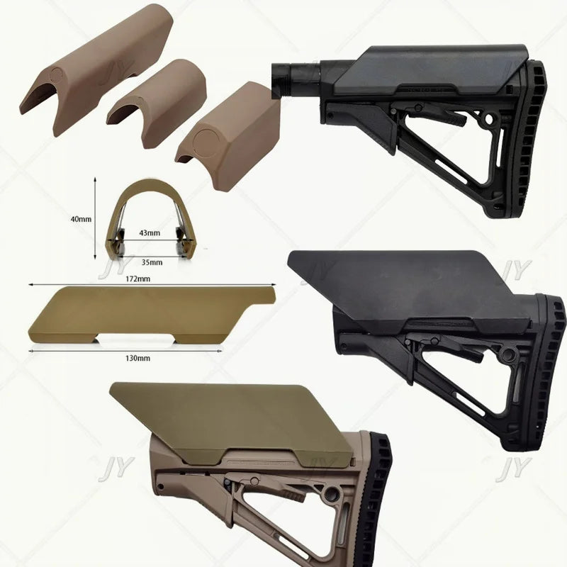 Tactical CTR Cheek Riser Low Hight Version Nylon For Non Gunstock Stock Buttstock AR 15 M4 Enhancer Airsoft Accessories