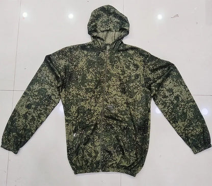 Men Fishing Hiking Sets Outdoor Tactical Mesh Hoodie Mosquito-Proof Set Camping Jacket Elastic Waistband Hunting Pants Men Kids