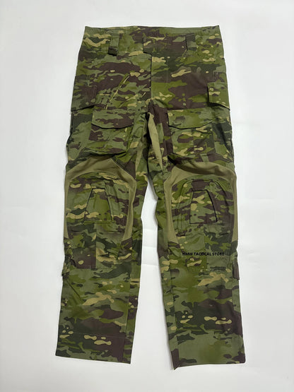 Outdoor Hunting Military Tactics G3 Training Suit, CP Style GEN3 Green Tiger Spot Combat Set, Tactical Top, Tactical Pants Men
