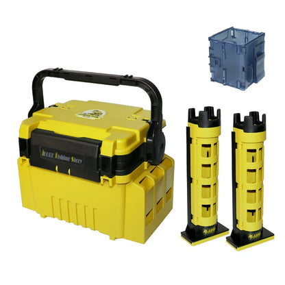 Fishing Tool Box Multi-function Plastic Thickened Fisherman Tackle Box Fishing Rod Lure Storage Organizer Sea Goods for Fishing
