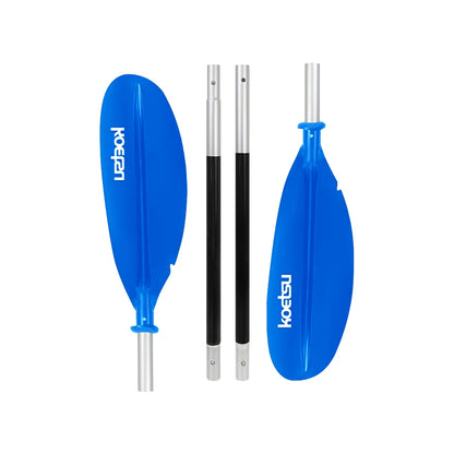 4-Piece Two Way Paddle Adjustable Floating Kayak Paddle Aluminium Alloy Stand Up Paddleboard Paddles for Canoe Kayaking