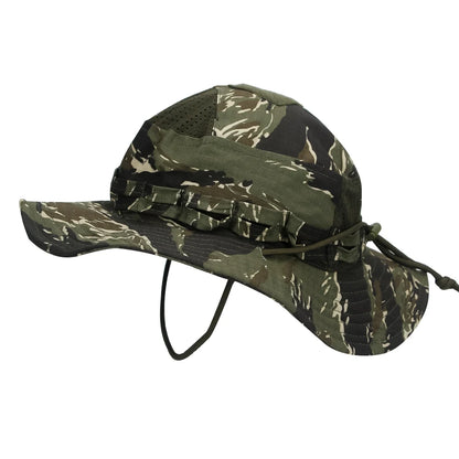 1pc/5pcs Camo Boonie Hat Sunscreen Breathable Bucket Hat Men's Outdoor Hiking Hunting Fishing Windproof Fisherman's Hat