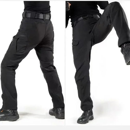 Tactical Sets Mens Thicken Outdoor Soft Shell Warm Fleece Jackets Waterproof Wear Resistant Multi Pocket Pants Hunting Clothes