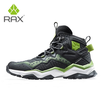 Men Hiking Shoes Mid-top Waterproof Outdoor Sneaker Men Leather Trekking Boots Trail Camping Climbing Hunting Sneakers Women