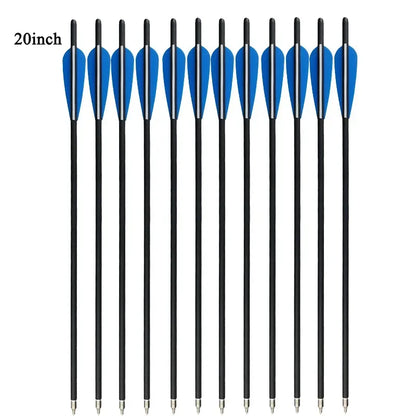 12pcs Archery Carbon Arrow 16/17/18/20/22inch Crossbow Bolts Diameter 8.8mm Arrows for Outdoor Hunting Shooting Accessories