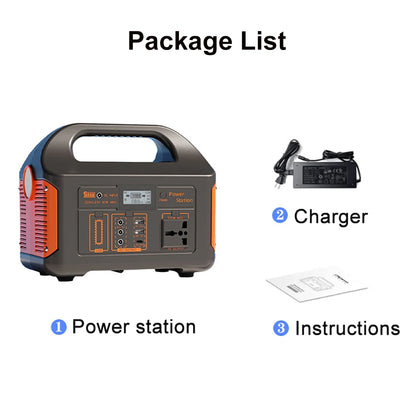 Gaiaray 500W 300W Portable Power Station 460.8Wh LiFePO4 Battery Charging Station 110V Solar Generator Emergency Power Bank for Camping Travel