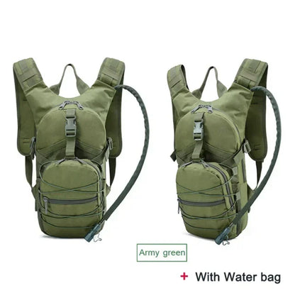 Lightweight Tactical Backpack Water Bag Camel Survival Backpack Hiking Hydration Pouch Rucksack Camping Bicycle Daypack