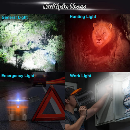 Rechargeable Spotlight 900000 Lumens Led