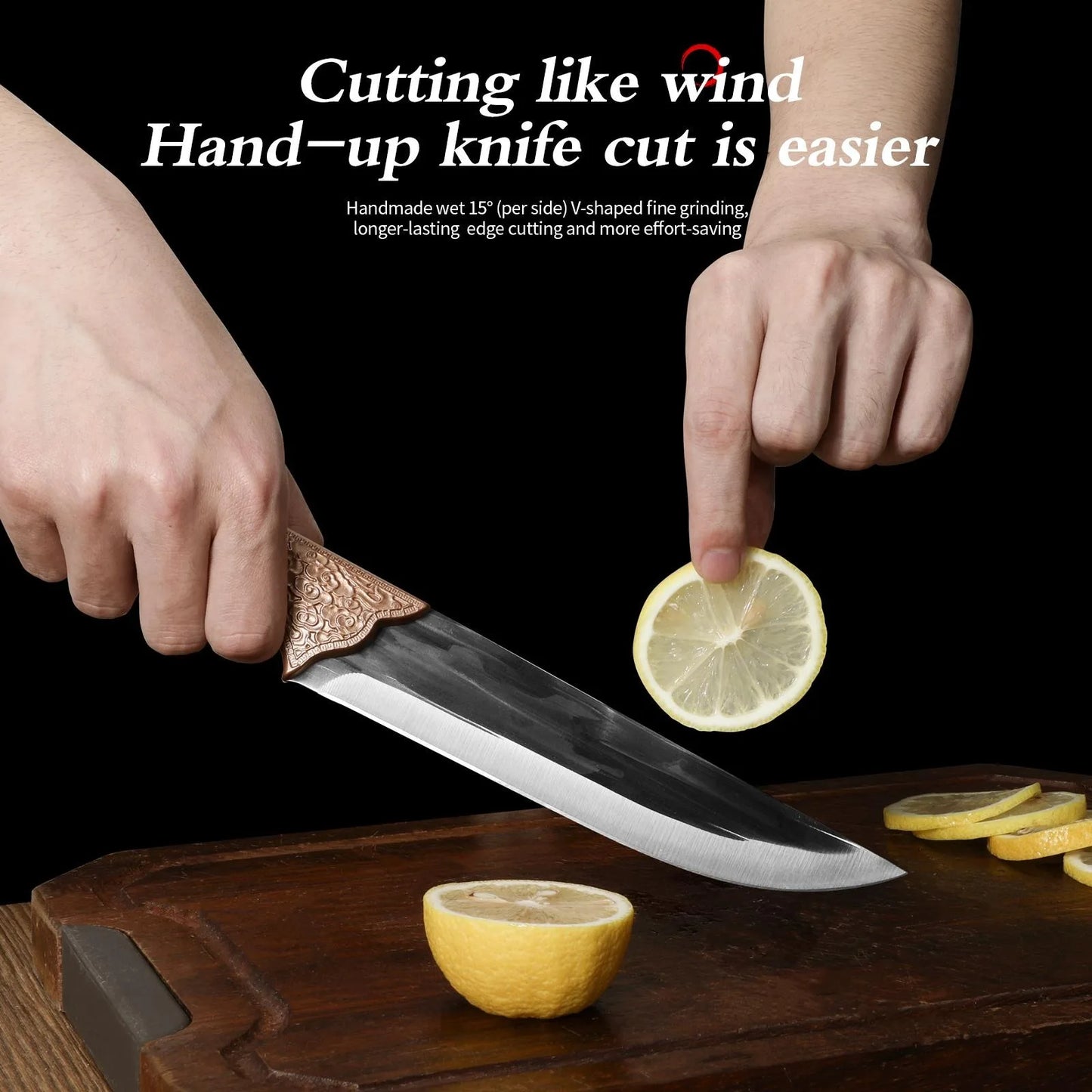 Fixed-blade skinning knife