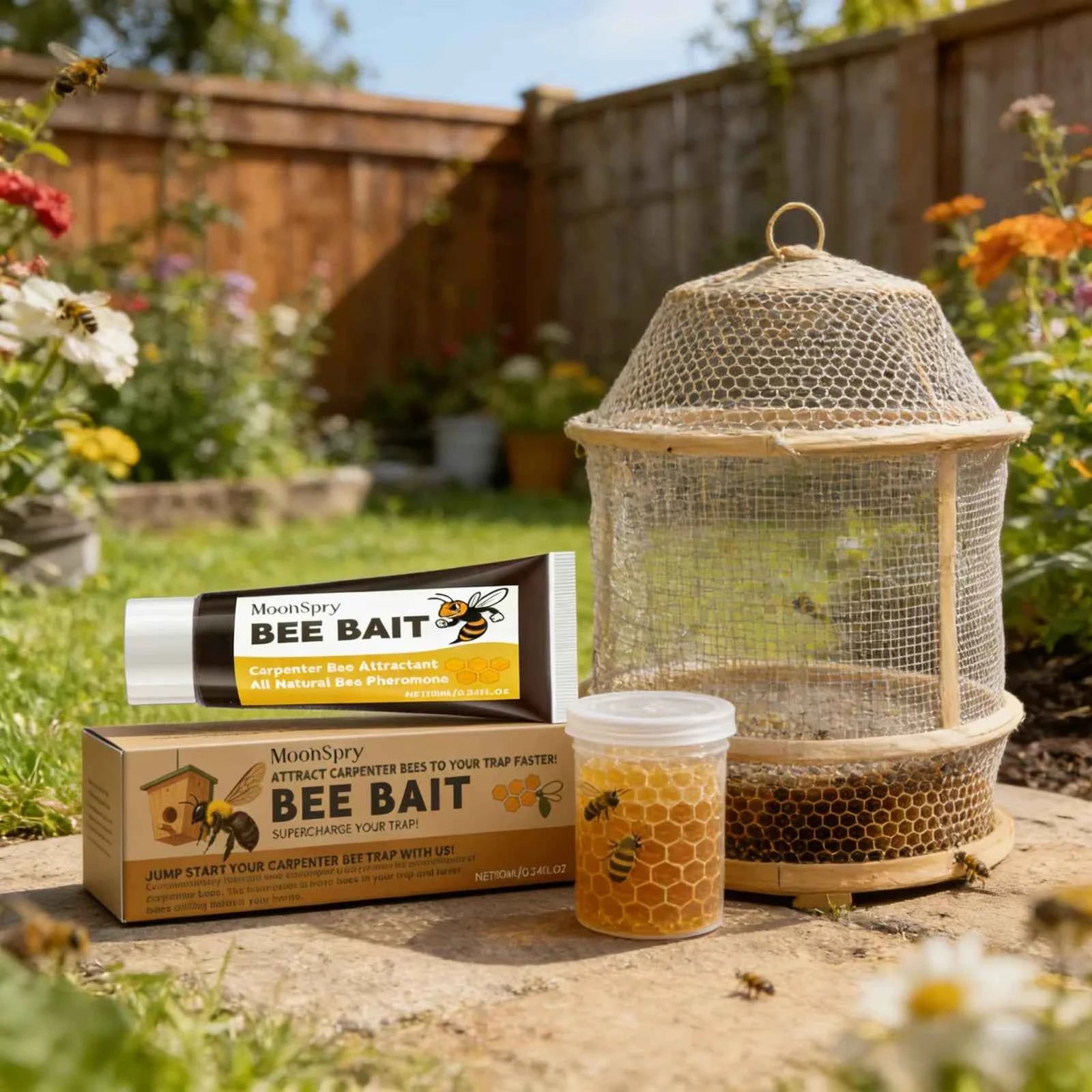 MoonSpry Bee Bait Multipurpose Outdoor Wild Bees Catching Tool Natural Honey Scent Practical Beekeeping Bee Attractant Balm 10ml