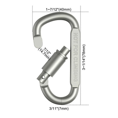 1PCS Carabiner Set For Key Camping Survival EDC Outdoor Keychain Clip  Alloy Aluminum Tactical Caribiner Hook Karabiners