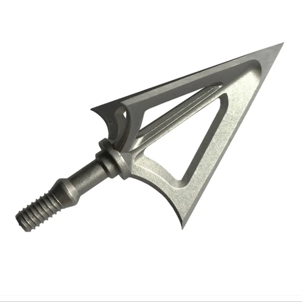 3/6/12pcs Arrowhead Archery Broadhead Hunting Sharp 100/125 Grain Arrow Head 3 Blade Stainless Tips