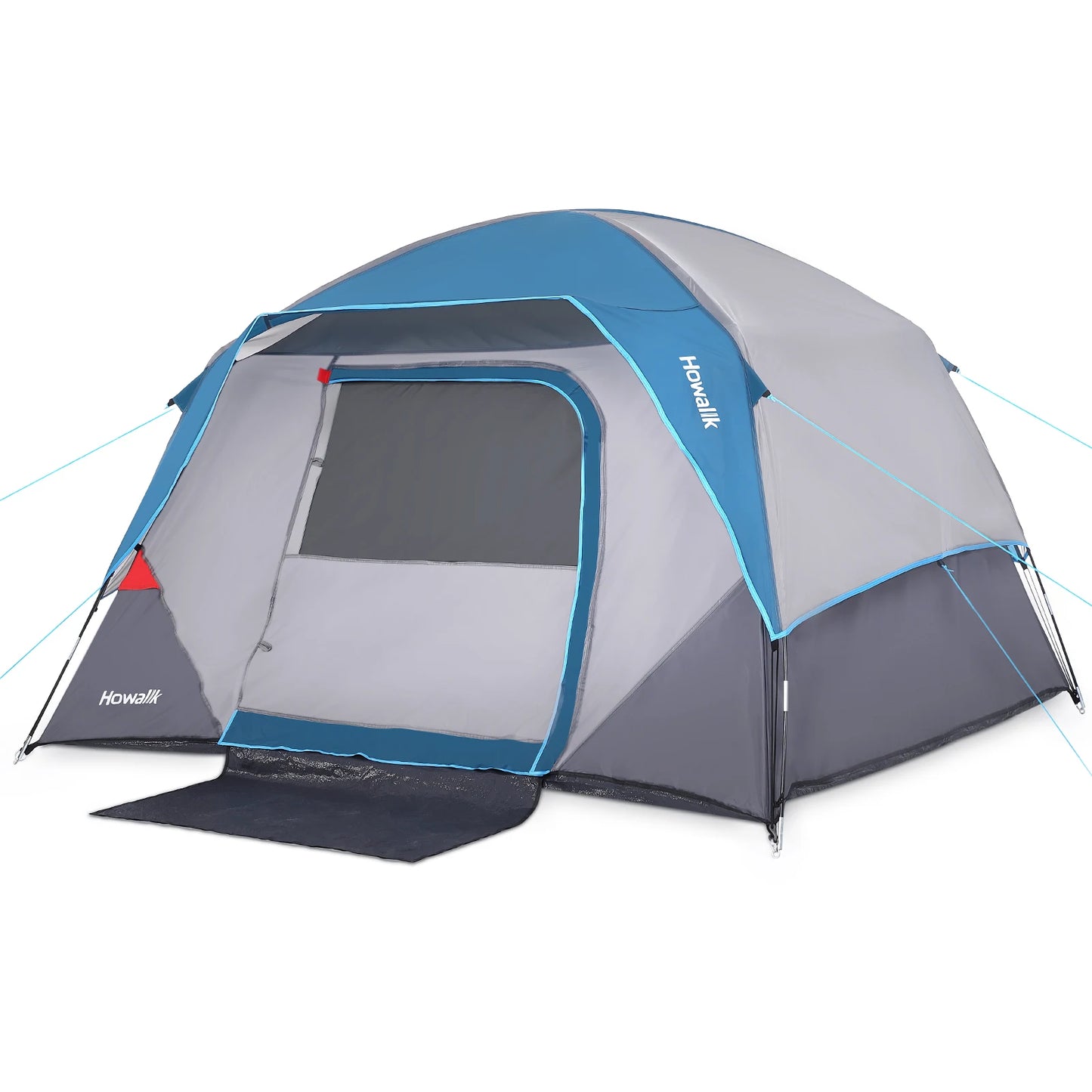 Camping Tent 4 Person, Waterproof Family Tent with Removable Rainfly and Carry Bag,for Camping, Traveling, Backpacking,Outdoor