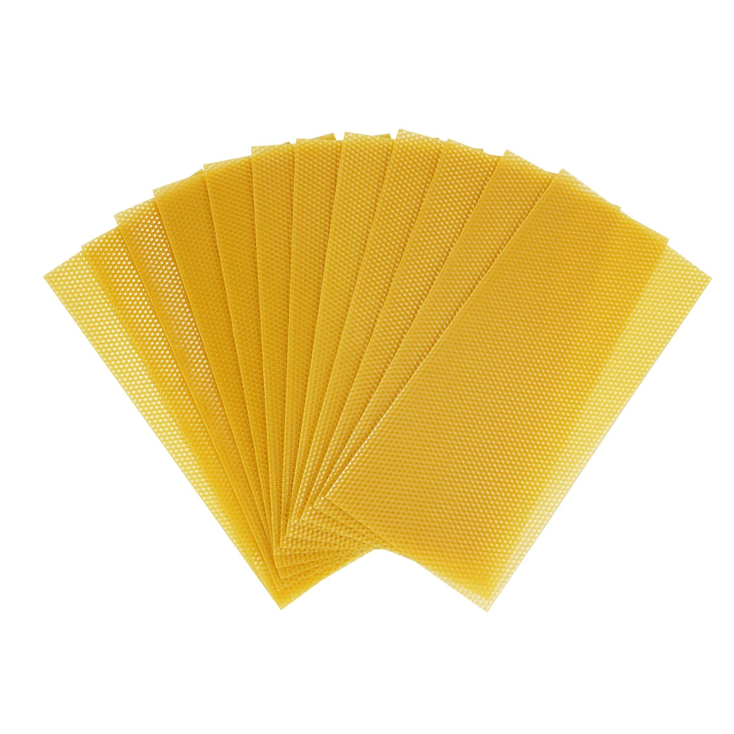 30 Pcs Bee Hive Foundations Beehive Frames Natural Pure Beeswax for Faster Comb Building & Higher Honey Yield 7.68x16.34 Inch