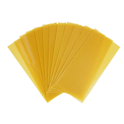 30 Pcs Bee Hive Foundations Beehive Frames Natural Pure Beeswax for Faster Comb Building & Higher Honey Yield 7.68x16.34 Inch
