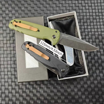 BM 4300 Folding Knife G10 Handle Wilderness Exploration, Hunting, Tactical Combat, Ergonomic Handle, EDC Multi-functional Knives