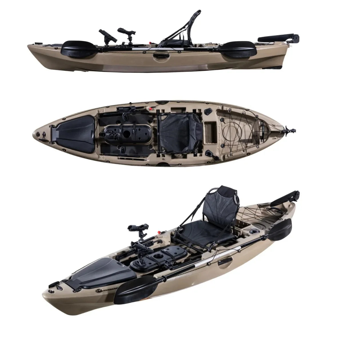 single-seat fishing kayak