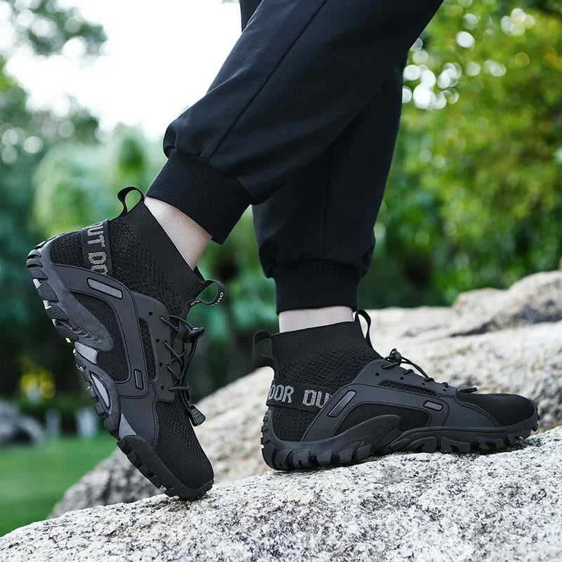 Hiking Shoes for Man Outdoor Comfortable Breathable Mesh High Top Boots