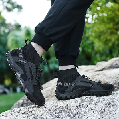 Hiking Shoes for Man Outdoor Comfortable Breathable Mesh High Top Boots