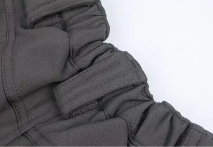 Tactical Sets Mens Thicken Outdoor Soft Shell Warm Fleece Jackets Waterproof Wear Resistant Multi Pocket Pants Hunting Clothes