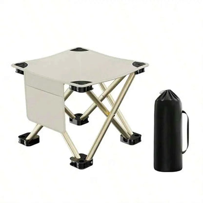 Portable Folding Camping Table With Oxford Fabric Top And Aluminum Frame For Outdoor Use
