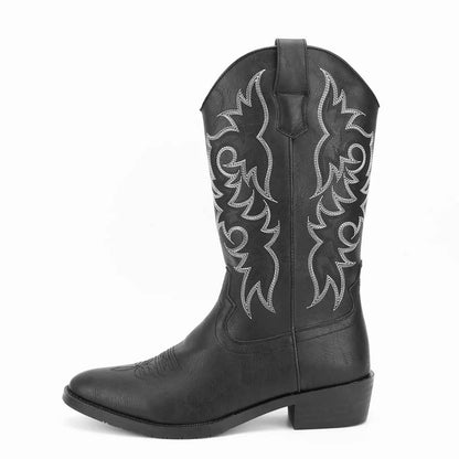 Men's Fashion Embroidered Desert Cowboy Boots