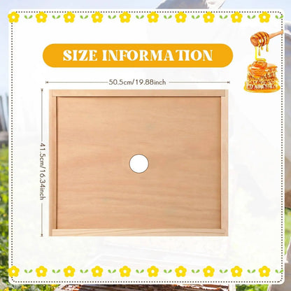 2-in-1 Beehive Bottom Board Kit 10-frame Beehive Bottom Board Beehive Inner Cover Screened Beehive Bottom Board Beekeeping Tool