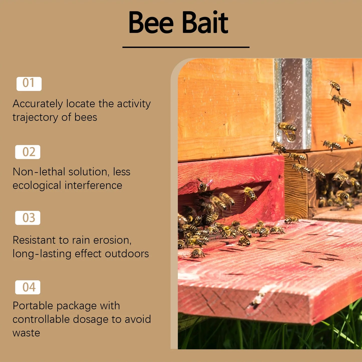 MoonSpry Bee Bait Multipurpose Outdoor Wild Bees Catching Tool Natural Honey Scent Practical Beekeeping Bee Attractant Balm 10ml