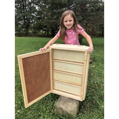 Observation Bee Hive Holds 12 Medium Frames with Double-side Plexi glass doors Fully Assembled FRAMES NOT INCLUDED
