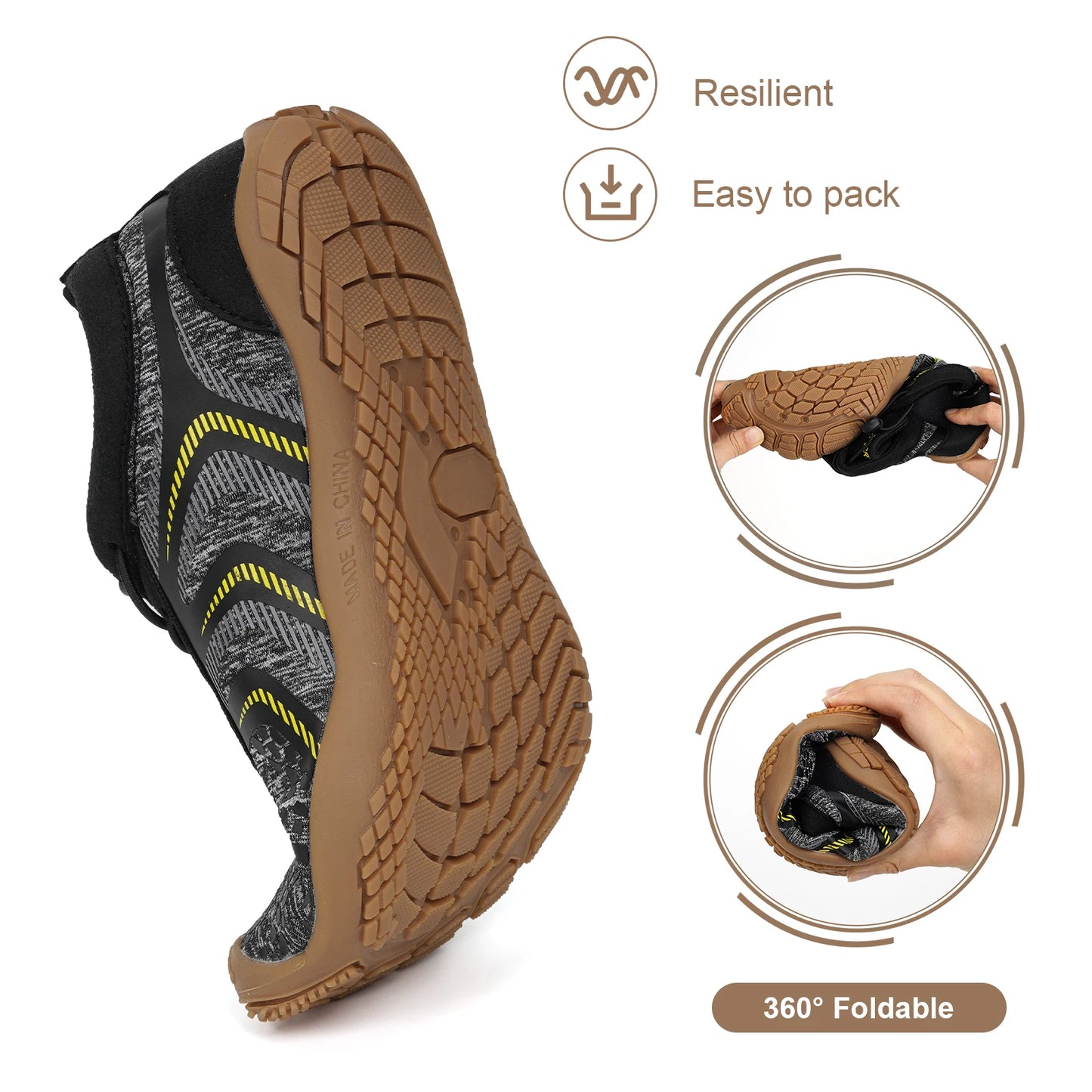 Unisex Water Sports Aqua Shoes Swimming Diving Sneakers Outdoor Beach Barefoot Gym Yoga Footwear Men Women Trekking Wading Shoes