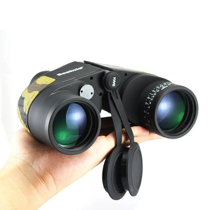 Military 10X50 Binocular High Powerful Nitrogen Waterproof Floating Binoculars Navigation Wide-angle Telescope With Rangefinder