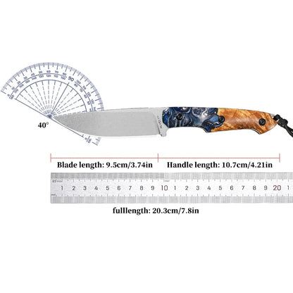 High-Quality Outdoor Tactical Fixed Blade Knife DC53 Steel Blade Hunting Knife K Sheath Camping & Exploration Hiking EDC Knife