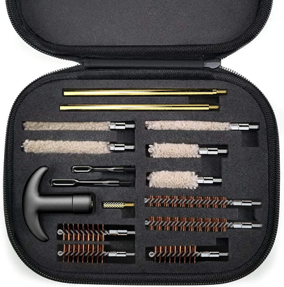 16Pcs/set Tactical Cleaning Kit Universal Brass Cleaning Tool Rod for .22/9mm/.40/357 Caliber Cleaning Kit
